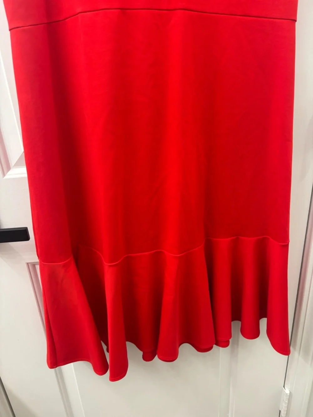 J Crew 365 v neck sheath dress in recycled stretch ponte red size 14
